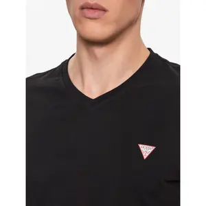 T-shirt col V Guess Core image-4