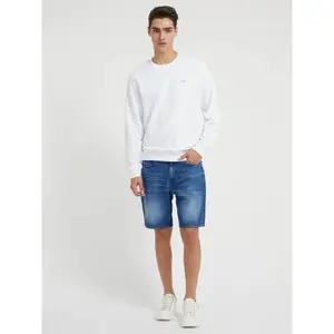 Felpa collo rotondo Guess Logo Patch image-1