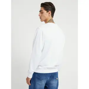 Felpa collo rotondo Guess Logo Patch image-3