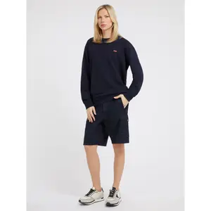 Felpa collo rotondo Guess Logo Patch image-1