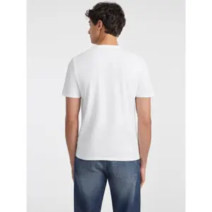 T-shirt slim col V Guess American image-2