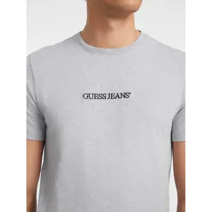 Camiseta slim con logo bordado Guess image-3