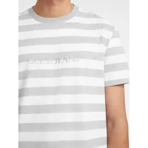 Koszulka w paski z logo Guess image-2