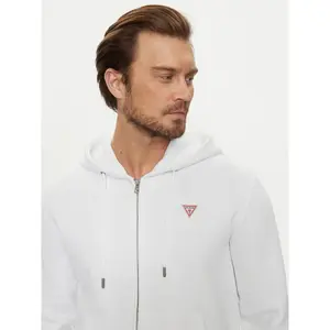 Cazadora ajustada con capucha y mini triángulo Guess image-3