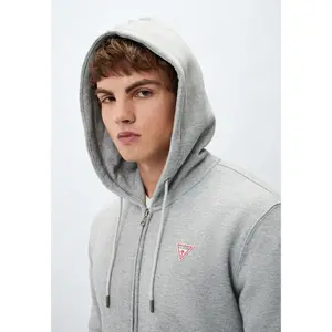 Cazadora ajustada con capucha y mini triángulo Guess image-3