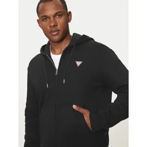 Cazadora ajustada con capucha y mini triángulo Guess image-3