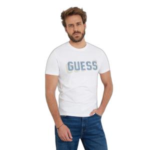 T-shirt girocollo con logo Guess image-1