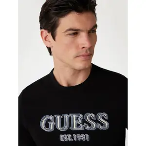 T-shirt girocollo con logo Guess image-1