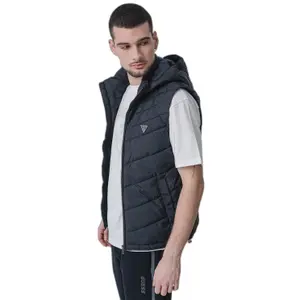 Sleeveless hooded down jacket Guess image-2