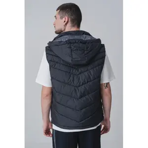 Sleeveless hooded down jacket Guess image-1