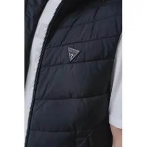 Sleeveless hooded down jacket Guess image-5