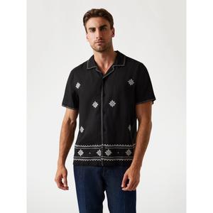 Camisa de mangas curtas bordada Guess Mosley image-1