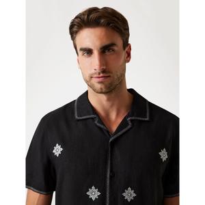 Camisa de mangas curtas bordada Guess Mosley image-4