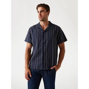 Camisa de riscas de mangas curtas Guess Cooper image-1