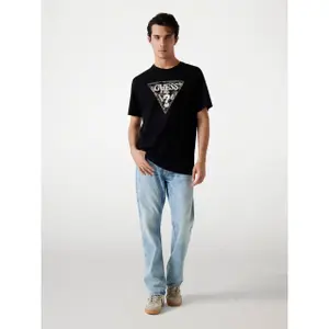 Camiseta con logo triangular Guess image-1