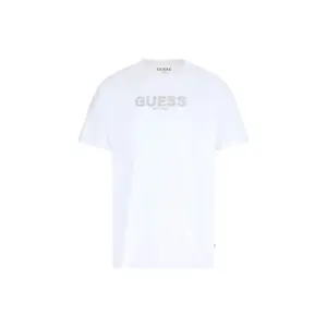 Camiseta básica con logo bordado Guess image-0
