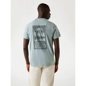 Basic T-shirt Guess Paradise Postage image-3