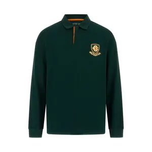 Long-sleeved polo shirt Guess Emblem image-0