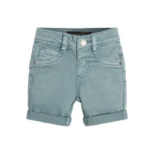 Baby boy denim shorts Guess Bull image-1