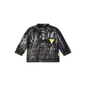 T-shirt with neon details long sleeves baby boy Guess Cpd image-0
