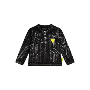 T-shirt with neon details long sleeves baby boy Guess Cpd image-2