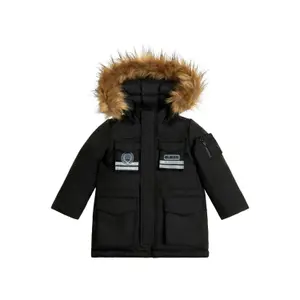 Kinderparka mit Kapuze aus Kunstpelz Guess image-0