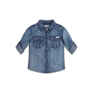 Adjustable jeans shirt for kids Guess image-0