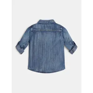 Adjustable jeans shirt for kids Guess image-1