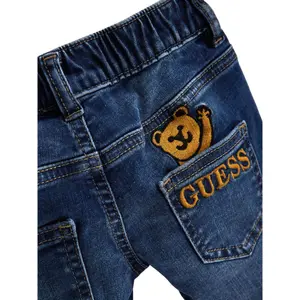 Jeans with girl bear embroidery Guess image-2