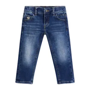 Jeans with girl bear embroidery Guess image-0