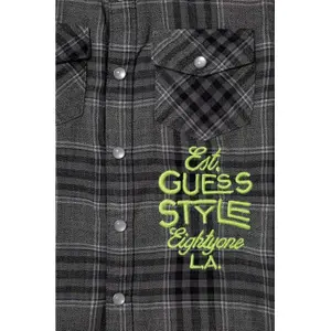 Baby boy muslin shirt Guess image-2