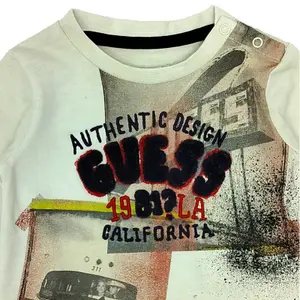 Baby boy long sleeve t-shirt Guess Dye image-1