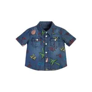 Hemd jeans léger enfant Guess image-0