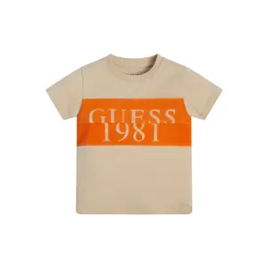Organic cotton T-shirt for kids Guess image-0