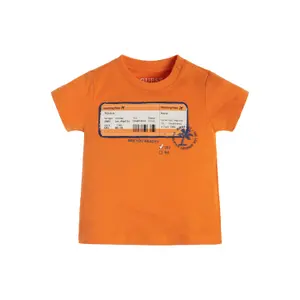Organic cotton T-shirt for kids Guess image-1