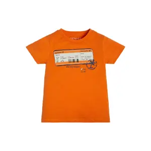 Organic cotton T-shirt for kids Guess image-2