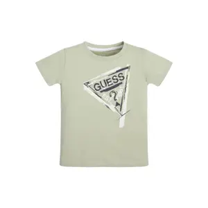 Organic cotton T-shirt for kids Guess image-0