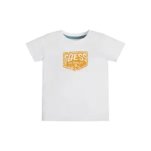 Organic cotton T-shirt for kids Guess image-3
