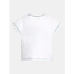 Organic flamed jersey t-shirt for kids Guess image-3