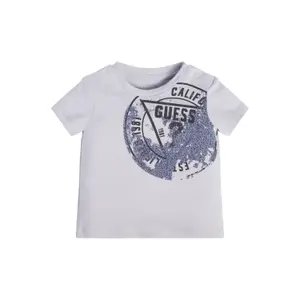 Organic cotton t-shirt baby boy Guess image-1
