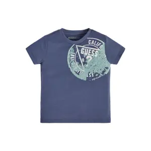 Organic cotton T-shirt for kids Guess image-0