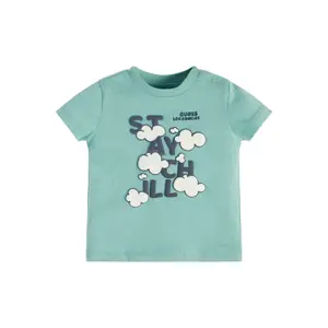 Organic cotton t-shirt baby girl Guess image-1