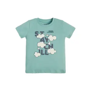 Organic cotton t-shirt baby girl Guess image-2