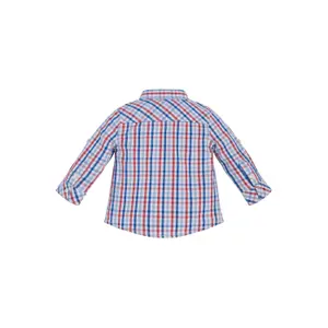 Baby boy poplin check shirt Guess YD image-3