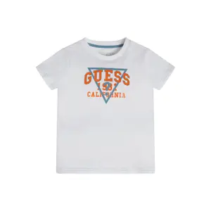 Organic cotton T-shirt for kids Guess image-1