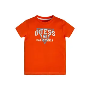 Organic cotton T-shirt for kids Guess image-1