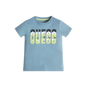 Organic cotton t-shirt baby boy Guess image-2