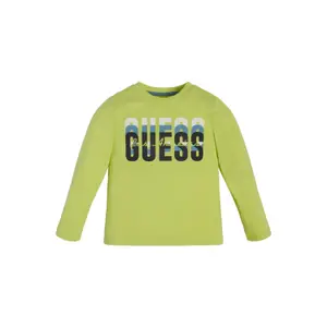Long sleeve cotton t-shirt for boys Guess image-0