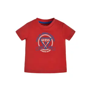 Organic cotton t-shirt baby boy Guess image-1
