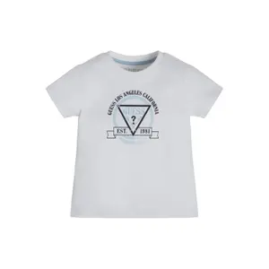 Organic cotton t-shirt baby boy Guess image-0